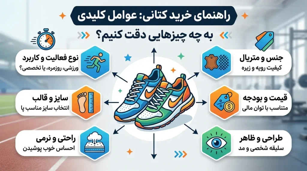 راهنمای انتخاب کتونی مناسب